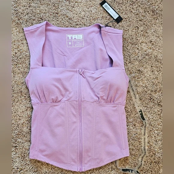 TA3 Corsety Square Neck Corset Top Med NWT Retail $120 SOLD OUT - Picture 9 of 11